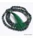 Mala tibétain en Agate Mousse Mala tibétain 108 perles MADP33