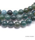 Mala tibétain en Agate Mousse Mala tibétain 108 perles MADP33
