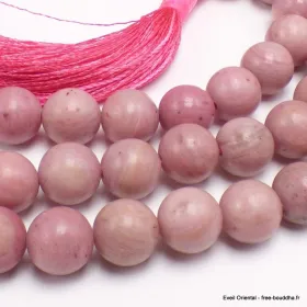 Mala tibétain en Rhodochrosiste - Mala tibétain 108 perles