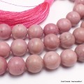 Mala tibétain en Rhodochrosiste Mala tibétain 108 perles MADP34