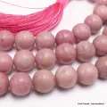Mala tibétain en Rhodochrosiste - Mala tibétain 108 perles