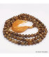 Mala tibétain de méditation en Oeil de Chat Mala tibétain 108 perles MADP35