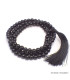 Mala de prières bouddhiste 108 perles Onyx noir 8 mm Mala tibétain 108 perles MADP53
