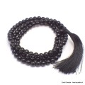 Mala de prières bouddhiste 108 perles Onyx noir 8 mm Mala tibétain 108 perles MADP53