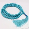 Mala tibétain AUTHENTIQUE Turquoise Mala tibétain 108 perles MADP38