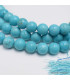 Mala tibétain AUTHENTIQUE Turquoise Mala tibétain 108 perles MADP38