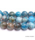 Mala tibétain authentique en Apatite bleue Mala tibétain 108 perles MADP2