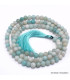 Mala tibétain Authentique pierre Amazonite Mala tibétain 108 perles MADP40