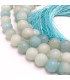 Mala tibétain Authentique pierre Amazonite Mala tibétain 108 perles MADP40