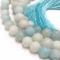 Mala tibétain Authentique pierre Amazonite - Mala tibétain 108 perles