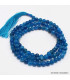 Mala tibétain Authentique pierre Cyanite bleue Mala tibétain 108 perles MADP42