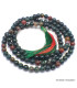 Collier mala tibétain en Jaspe Sanguin 108 perles Mala tibétain 108 perles MADP27