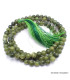 Mala tibétain Authentique pierre Chrysoprase Mala tibétain 108 perles MADP43