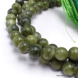 Mala tibétain Authentique pierre Chrysoprase Mala tibétain 108 perles MADP43