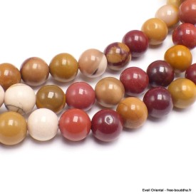 Mala tibétain Authentique Jaspe Mokaïte Mala tibétain 108 perles MADP44