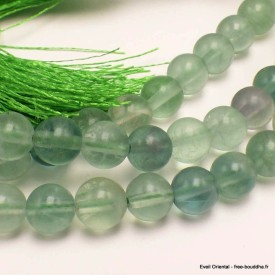 Mala tibétain Authentique Fluorite Verte Mala tibétain 108 perles MADP45