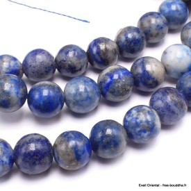 Mala tibétain Lapis Lazuli authentique – 108 perles grade B+