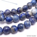 Mala tibétain Authentique Lapis Lazuli grade B+ Mala tibétain 108 perles MADP46