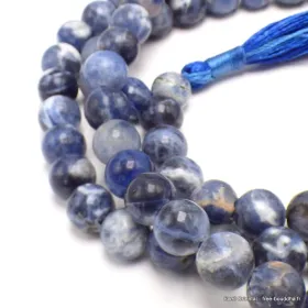 Mala tibétain 108 perles en Sodalite - Mala tibétain 108 perles