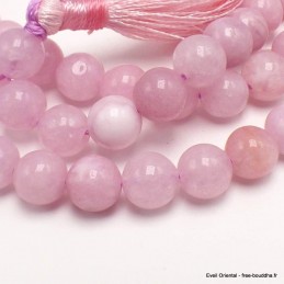 Collier mala tibétain en Kunzite rose108 perles 