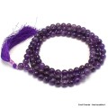 Collier mala tibétain en Améthyste qualité A Mala tibétain 108 perles MADP8