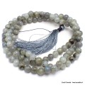 Mala de prières bouddhiste en Labradorite Mala tibétain 108 perles MADP31