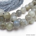 Mala de prières bouddhiste en Labradorite Mala tibétain 108 perles MADP31