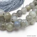 Mala tibétain de prières bouddhiste en Labradorite - Mala tibétain 108 perles