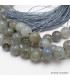 Mala de prières bouddhiste en Labradorite Mala tibétain 108 perles MADP31