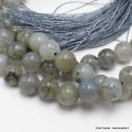 Mala de prières bouddhiste en Labradorite Mala tibétain 108 perles MADP31
