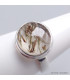Bague ronde en Quartz rutile tourmaline taille 59 Bagues pierres naturelles CWA127.5