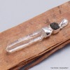 Pendentif Quartz Lémurien et Moldavite Pendentifs pierres naturelles BK86.5