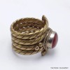 Bague tibétaine tressée Cornaline taille 59 Bagues tibétaines bouddhistes 5097.1