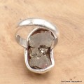 Grosse bague argent Pyrite dorée taille 56 Bijoux en Pyrite YM30.15