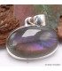 Pendentif oval vertical Labradorite violette Pendentifs pierres naturelles TUV73.7