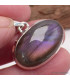 Pendentif oval vertical Labradorite violette Pendentifs pierres naturelles TUV73.7