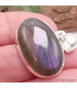 Pendentif oval vertical Labradorite violette Pendentifs pierres naturelles TUV73.7