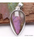 Pendentif goutte Labradorite violette Pendentifs pierres naturelles TUV73.6
