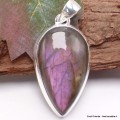 Pendentif goutte Labradorite violette Pendentifs pierres naturelles TUV73.6