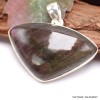 Labradorite pourpre pendentif argent triangulaire Bijoux en Labradorite TUV73.1