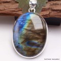 Labradorite multi-feux bleue jaune orange Pendentifs pierres naturelles TUV27.5