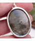 Labradorite multi-feux bleue jaune orange Pendentifs pierres naturelles TUV27.5