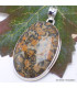 Pendentif Jaspe Léopard oval Pendentifs pierres naturelles TUV7.1
