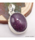 Pendentif Rubis Etoile africain oval Pendentifs pierres naturelles TUV35