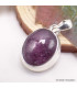 Pendentif Rubis Etoile africain oval Pendentifs pierres naturelles TUV35
