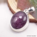 Pendentif Rubis Etoile africain oval Pendentifs pierres naturelles TUV35