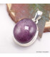 Pendentif Rubis Etoile africain oval Pendentifs pierres naturelles TUV35