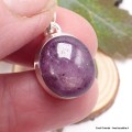 Pendentif Rubis Etoile africain oval Pendentifs pierres naturelles TUV35