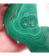 Grand pendentif en Malachite tranche Bijoux en Malachite TUV21.2