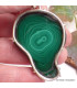 Grand pendentif en Malachite tranche Bijoux en Malachite TUV21.2